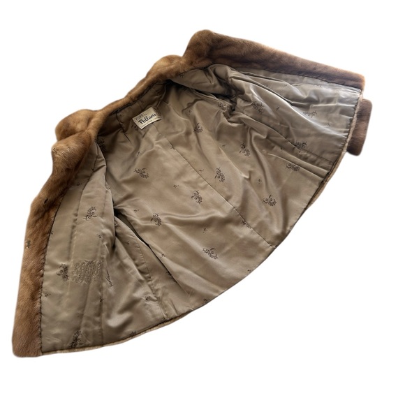 Vintage Furs by Pollans Women’s Blonde Mink Fur Coat Warm Luxury Outdoors M/L - Picture 6 of 15